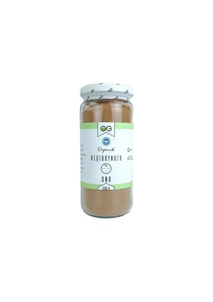 Organik Keçiboynuzu Unu 250g 8 Ay Üzeri Bebekler İçin Zengin Mineral ve Lif İçeriği ile Türkiye Menşeli