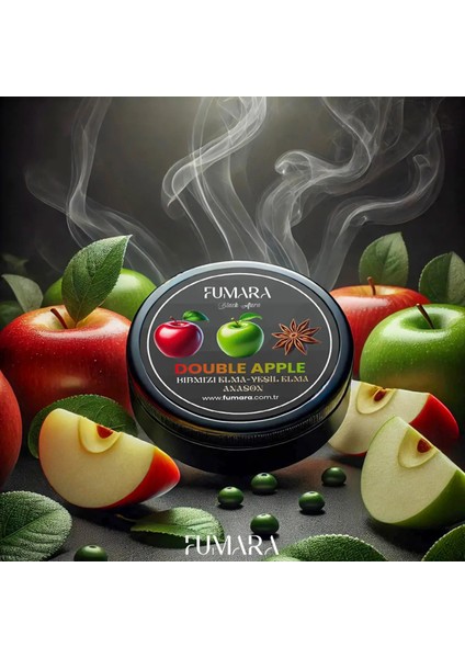 Double Apple Marmelatı 200GR. Kırmızı Elma-Yeşil Elma-Anason