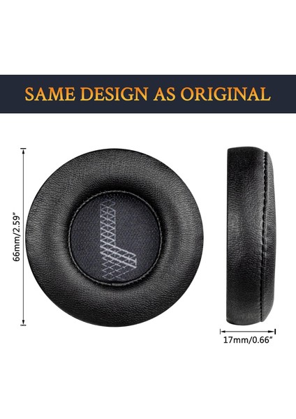 Jbl LIVE400BT/460NC Uyumlu Kulaklık Sungeri Yedek Kulak Pedi Jbl Lıve 400BT/460NC Kulaklık Yastığı Kulak Kapağı Sünger Earpad (Siyah