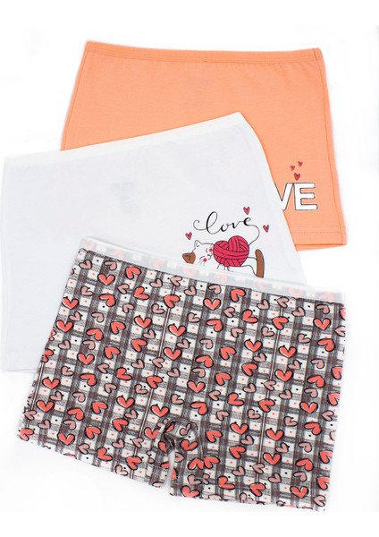 Kız Çocuk Boxer 3'lü Baskılı (%96 Pamuk - %4 Elastan) fiyatları