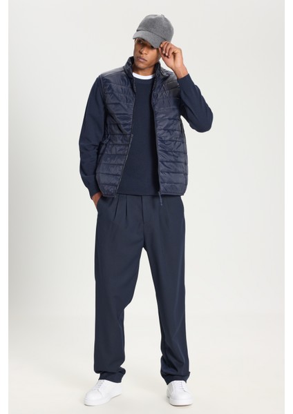 Erkek Lacivert Şişme Rüzgar Geçirmez Taşınabilir Çantalı Sıcak Tutan Elyaf Ultra Hafif Yelek fiyatları