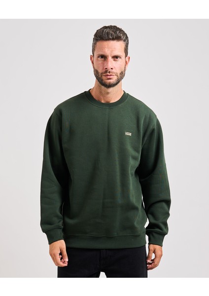 Left Chest Iı Loose Crew Erkek Haki Sweatshirt VN000P20EMU1