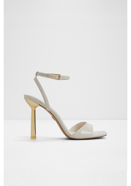 Illustrious Sandalet Orta Boy Topuklu Sandalet - Beyaz