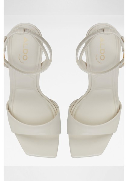 Illustrious Sandalet Orta Boy Topuklu Sandalet - Beyaz