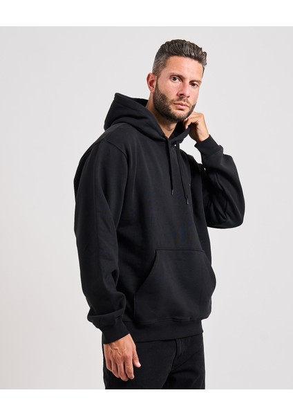 Left Chest Iı Loose Po Erkek Siyah Sweatshirt VN000P21BLK1 modelleri