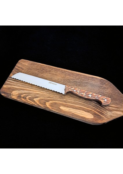 N690 Çelik Pro Kelle Bıçağı, Steak Bıçağı , Ekmek Bıçağı , Et Bıçağı Seti 3 'lü Paket modelleri