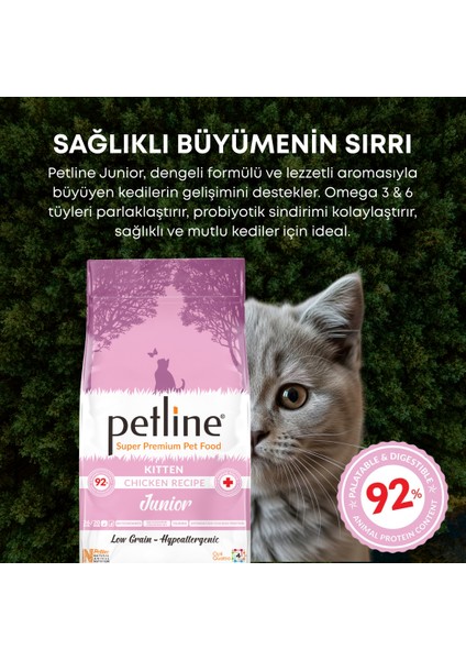 Tavuklu Yavru Kedi Maması 3KG ( 2 x 1,5Kg ) - JUNIOR KITTEN