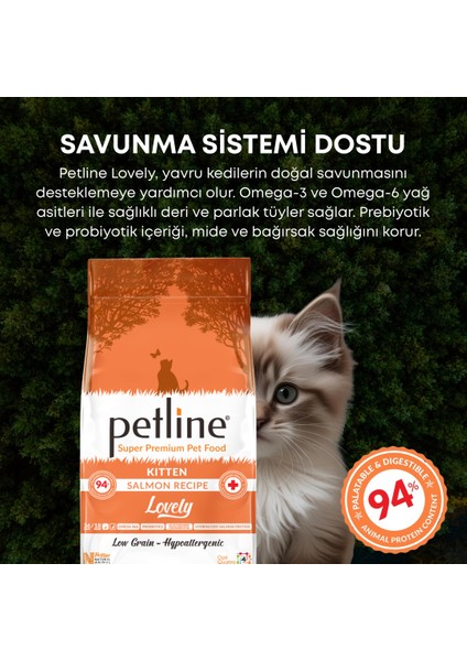 Somonlu Yavru Kedi Maması 3KG ( 2 x 1,5Kg ) - LOVELY