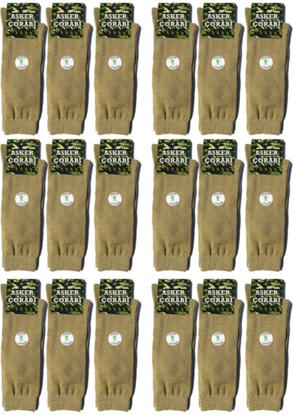12'li Asker Çorabı - 12 Çift Askeri Çorap (40-45)