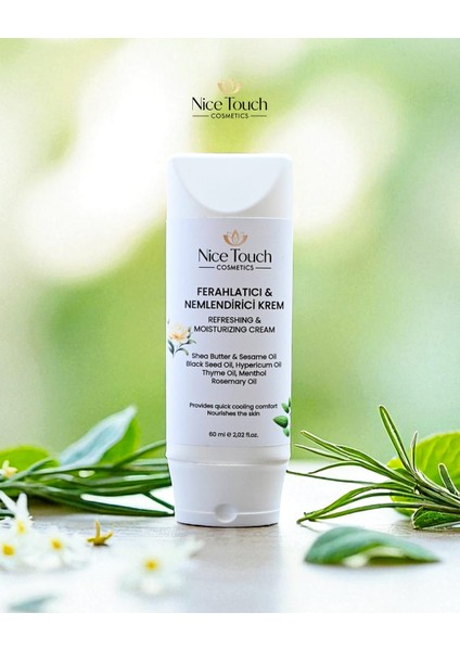 Nice Touch Ferahlatıcı ve Nemlendirici Yüz Kremi 60 ml – Cildi Besleyip Yumuşatarak Pürüzsüz Bir Görünüm Sağlar