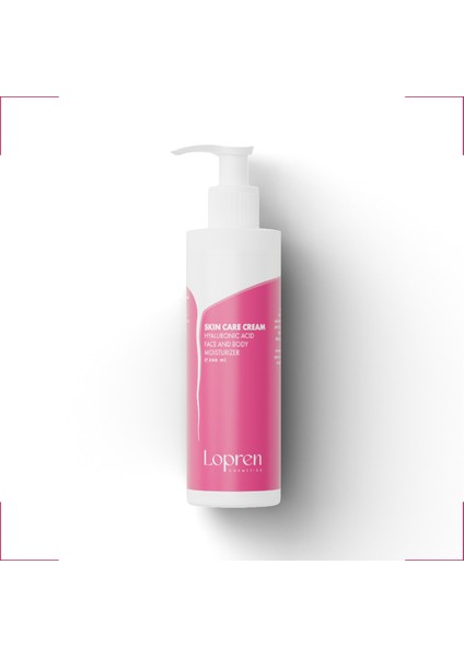 Hyalüronik Asit Nemlendirici Yüz ve Vücut Cilt Bakım Kremi 200 ml