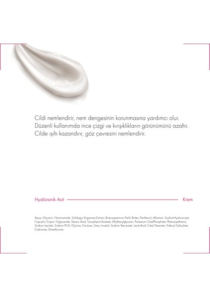 Hyalüronik Asit Nemlendirici Yüz ve Vücut Cilt Bakım Kremi 200 ml fırsatları