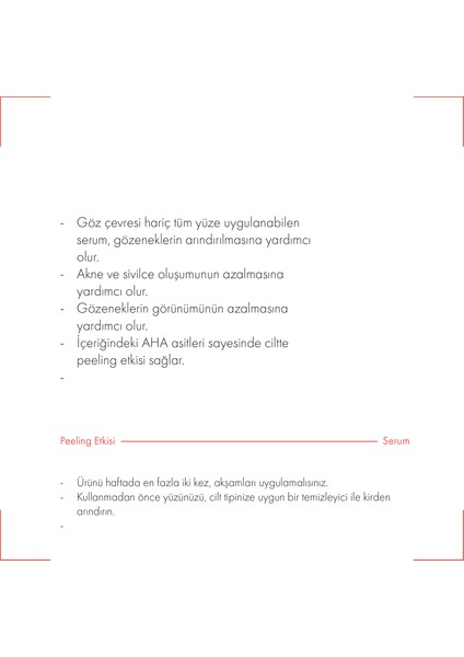 Aha %10 +Bha %2 Peelıng Maske Cılt Bakım Serumu 30 Ml modelleri