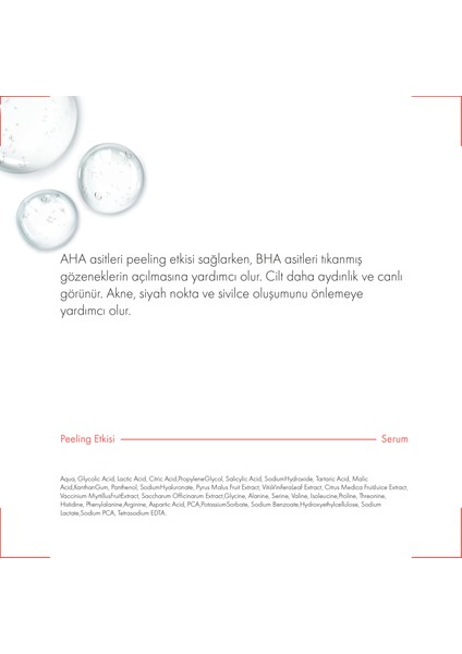 Aha %10 +Bha %2 Peelıng Maske Cılt Bakım Serumu 30 Ml fırsatları