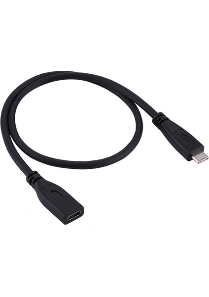Type C Dişi Erkek Uzatma Kablosu USB C Dişi Erkek Şarj ve Data Kablosu 50CM