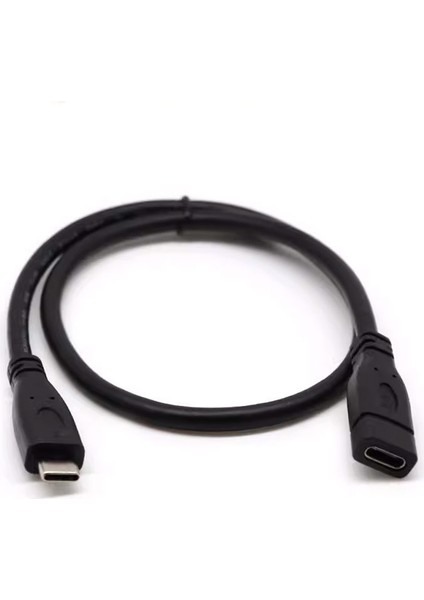 Type C Dişi Erkek Uzatma Kablosu USB C Dişi Erkek Şarj ve Data Kablosu 50CM modelleri