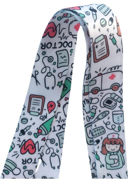 Doktor Hemşire Sağlıkçı Şırınga Kart Askısı Yaka Kartı Boyun Askı Ipi Telefon Askısı Yatay Dikey Kart Koruyucu fiyatları