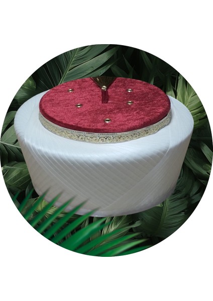 Sarık, Fes, İmam Sarığı, Takke, Cübbe, İmam Cübbesi, Cami Marketi, Cami Malzemeleri , Beyaz Saten Sarıks210