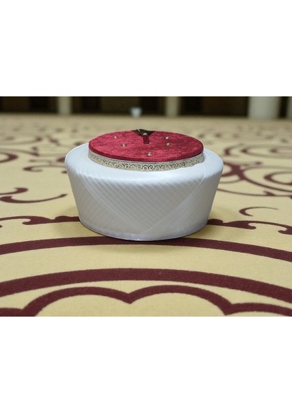 Sarık, Fes, İmam Sarığı, Takke, Cübbe, İmam Cübbesi, Cami Marketi, Cami Malzemeleri , Beyaz Saten Sarıks210