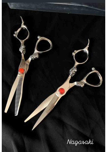 2’li Saç Kesim Makas Seti Efile Düz Kesim