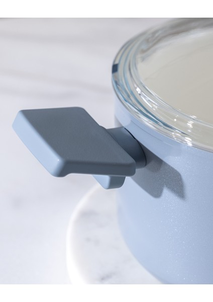 Nano Seramik Derin Tencere - Gri/Beyaz - 22 cm modelleri