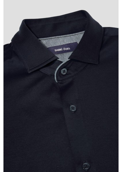 Siyah Klasik Yaka Gömlek modelleri