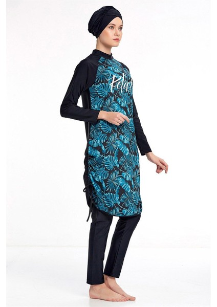 Likralı Tesettür Mayo 4307 Siyah modelleri