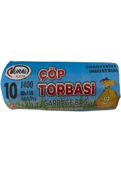 Endüstriyel Jumbo Çöp Poşeti 80X110 cm J400 gr 5'li