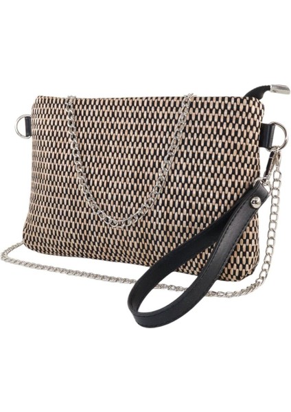 Hasır Örgü Portföy Çanta. Clutch Çanta. Gece Çantası. Davet Çantası. El ve Omuz Çantası.