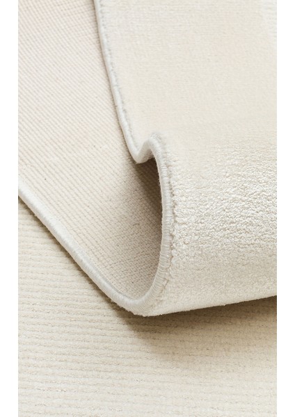 Çerçeveli Krem Viskon Dikdörtgen Modern Desenli Akrilik Hav Vermeyen Leke Tutmayan Kolay Temizlenen Yumuşak Makine Salon Yolluk Mutfak Halı