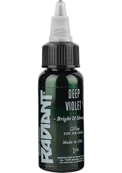Deep Violet - Tattoo Dövme Boyası - 1OZ/30 ml