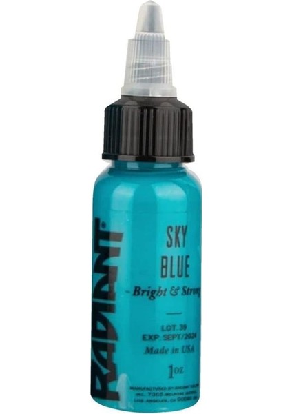 Sky Blue - Radiant Tattoo Dövme Boyası - 1OZ/30ML