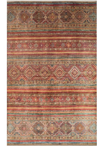 Traismauer Kırmızı Klasik Etnik Modern Desenli Hav Vermeyen Leke Tutmayan Kolay Temizlenen Yumuşak Makine Salon Yolluk Mutfak Halı