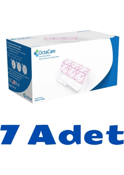 Octamed Esnek Tıbbi Plaster (Fix) 10 M x 15 cm 7 Adet