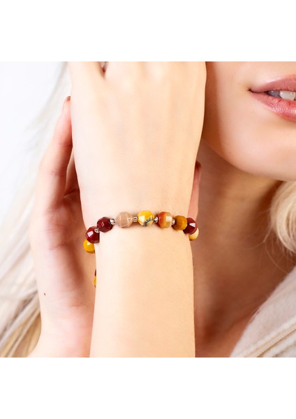 Faset Kesim Mokait Doğaltaş Kadın Bileklik modelleri