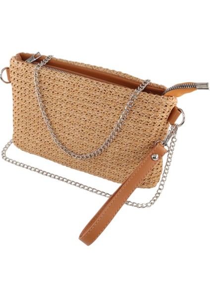 Hasır Örgü Portföy Çanta. Clutch Çanta. Gece Çantası. Davet Çantası. El ve Omuz Çantası.