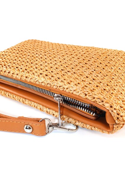 Hasır Örgü Portföy Çanta. Clutch Çanta. Gece Çantası. Davet Çantası. El ve Omuz Çantası. fırsatları