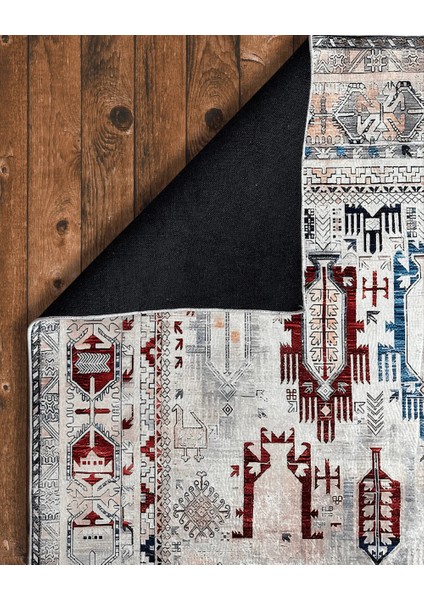 Drom Dokuma Taban Makinede Yıkanabilen Kilim Kaymaz Şönil Multi Iskandinav Halı modelleri
