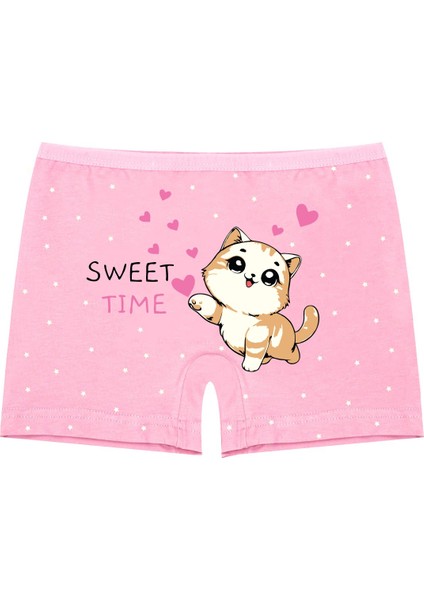 Kız Çocuk Boxer 3'lü (%96 Pamuk - %4 Elastan) modelleri