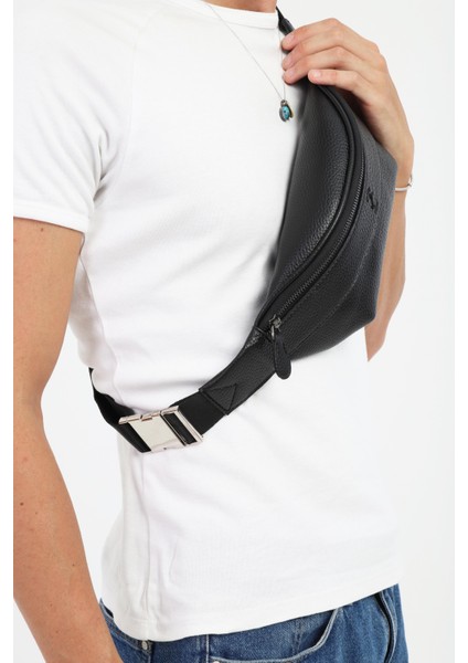 Siyah Günlük Omuz ve Bel Çantası