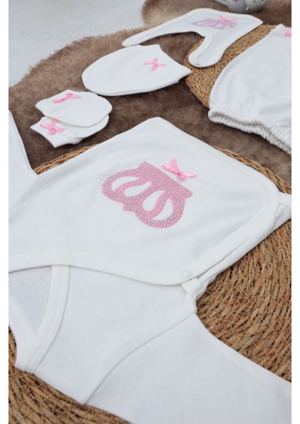 5 Parça Hastane Çıkışı Zıbın Seti 0-3 Ay - Princess