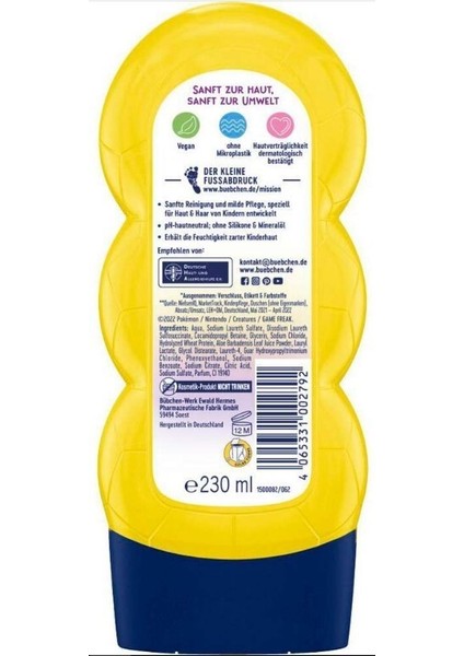 Çocuk Şampuan&Duş Jeli 2 in 1 Pokemon Pikachu 230 ml fiyatları