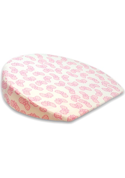 Sema Baby Karın Destek Yastığı Pembe Fiyonk Pamuk Malzeme ile Rahatlık Sağlar 34x30 cm