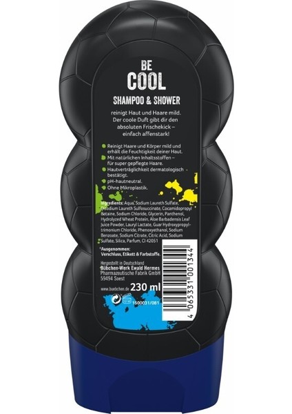 Çocuk Şampuan&Duş Jeli 2 in 1 Be Cool 230 ml