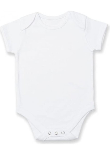 Prematüre Yarım Kol penye Çıtçıtlı Badi - Beyaz