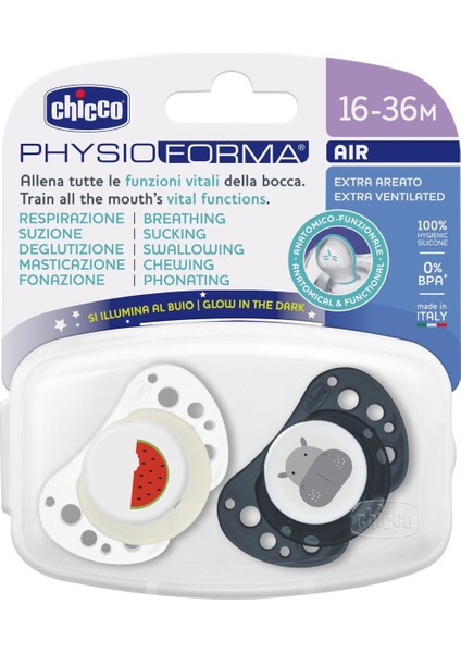 PhysioForma Air 2'li Silikon Emzik 16-36 Ay