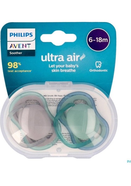 Philips Avent Ultra Air Emzik 6-18 Ay 2li Erkek SCF085/16