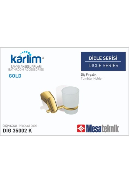 Karlim Dicle Serisi Diş Fırçalık