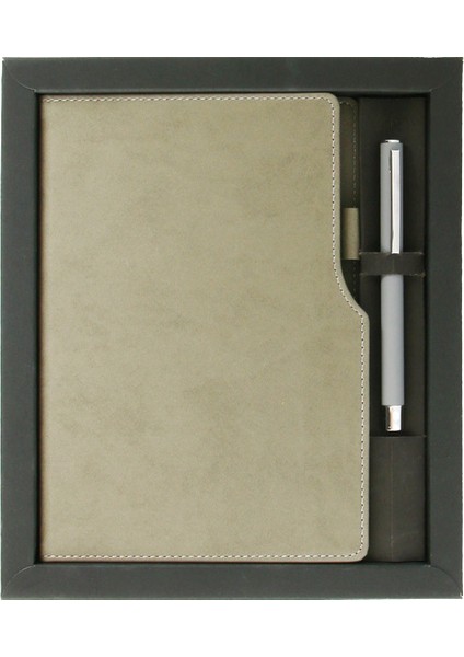Karabük Hediyelik Set - Turuncu Defter ve Turuncu Kalem.