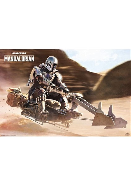 Star Wars The Mandalorıan Speeder Bıke Maxı Poster